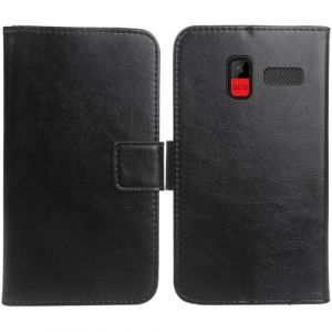 Cheshaoping Housse Coque pour Konrow Senior 280 2.8" PU Cuir Etui Leather Case Cover Flip Cas Couverture Protecteur Portefeuille Book Wallet (Noir) (jiayitonguk, neuf)