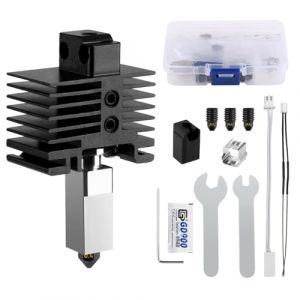 CCTREE Hardened Steel Hotend Kit pour Bambulab X1/X1C/X1 Carbon Imprimante 3D, Heating Block Replacement, High Speed Temp Extruder Hot End with 0.2/0.4/0.6/0.8mm Nozzle, Thermistor, Ceramic Heater (CCTREE Official Store, neuf)