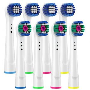 Têtes de brosse à dents électriques pour Oral B - Precision Clean & 3D Clean pour Oral B Triumph/SmartSeries/Vitality/Pro-Health Power/Professional Care/Advance Power Series et plus encore (XZSFC, neuf)