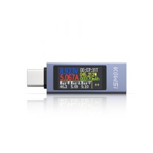 YEREADW Testeur USB C Meter de Courant et de Tension 4-30V 0-12A, USB C Tester Multimètre Numérique USB Compteur Voltmètre Ampèremètre Capacité Alimentation Chargeur Détecteur (YEREADW, neuf)