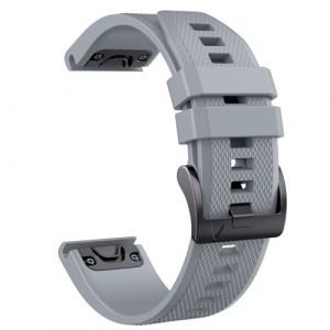 NotoCity Bracelet pour Garmin Fenix 5/6/7/7 pro/6 pro/5 plus, Bracelet Quickfit 22mm Compatible avec Garmin Forerunner 935/945/955/965, Epix Gen 2, Instinct/2, Approach S60, Quatix 7/6/5/7 pro(Gris) (NotocityEU, neuf)