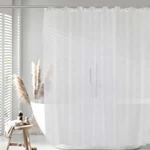 Aeici Rideau de Douche 180x200, Rideaux de Douche Plastique Eva Rideau Douche Salle de Bain Semi Transparent (AeicI, neuf)