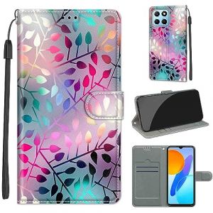 SIENIANLINE Coque pour Honor X8 5G, Coque Honor X6 4G,Etui Protection Housse Premium en Cuir de Portefeuille en Cuir Fermeture Magn&eacute;tique Flip Case pour Honor X8 5G / Honor X6 4G / Honor 70 Lite (DIKAS, neuf)