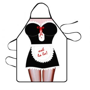 YAZWUR Tablier de Cuisine Amusant Sexy Tablier 3D Dr&ocirc;le Homme Femme Tablier Original Adulte pour F&ecirc;te d'Anniversaire Cadeau Humoristique Cuisine BBQ Party (Romanimania OU, neuf)