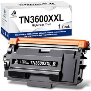 DOUBLE D TN-3600XXL Toner Compatible pour Brother TN-3600 TN3600XL TN3600XXL pour MFC-L5710DW MFC-L5710DN HL-L6210DW DCP-L5510DW MFC-L6910DN HL-L5210DN MFC-L6710DW HL-L5210DW HL-L5215DN (1 Noir) (DOUBLE D-FR, neuf)