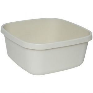 #11 Bassine 9 l &ndash; Carr&eacute; &ndash; 31 x 31 x 14 cm &ndash; Beige &ndash; Bassine de lavage en plastique adapt&eacute;e &agrave; un usage alimentaire &ndash; &Eacute;vier de camping (hummelladen, neuf)