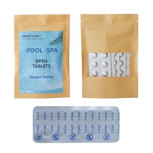SUNTOUR DPD4 Recharge de tablettes de test pour les tests d'oxygène dans les piscines, les aires de jeux et les spas (50 pastilles de test) (Sbintuor, neuf)