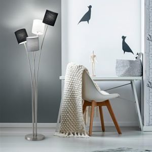 Lampadaire En Métal Contemporain Joke Chrome 4 Lumières E14 (SOLOLED, neuf)