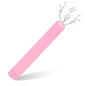 LEPZUR Lavement Douche Anus 1 Pi&egrave;ce Syst&egrave;me Lavement Douche Interrupteur Marche/Arr&ecirc;t Nettoyeur Portable Kit Buse Couleur Rose Longueur 13Cm (GloriseGO, neuf)