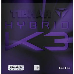 Tibhar Revêtement hybride K3 Couleur 2,3 mm Noir Taille 2,3 mm (TT-Shop Ostalb, neuf)