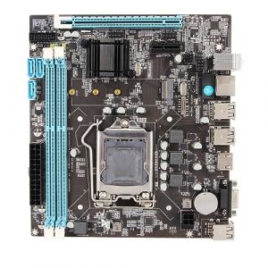 Carte Mère ATX de Jeu H61 LGA 1155 pour Socket LGA1155 I3 I5 I7, Double Canal 8 Go DDR3, VGA 100 Mbps LAN, HDMI, Emplacement PCIe 3.0 X16, PCIe X1, Emplacement M.2 NVMe NGFF (eboxer eu, neuf)