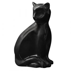 Urns Paradise, Urne Chat Marquise, Urne Fun&eacute;raire pour Chat, M&eacute;morial pour Chat, Urne pour Cendres De Cr&eacute;mation, Souvenir De Son Animal De Compagnie (Noir) (French Paradis, neuf)