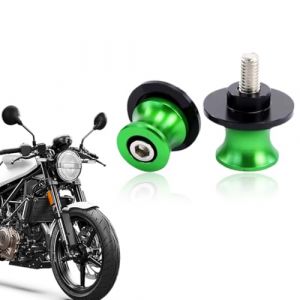 2 Diabolos Moto Accessoires, Paire Universelle de Cliquets de Levage M6, Supports de Bras Oscillant Arri&egrave;re, Vert (STANMAR CONCEPT, neuf)