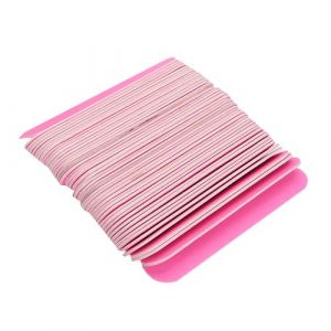 Generic Lime &agrave; Ongles 100 Pi&egrave;ces, Bande de Polissage de Pon&ccedil;age Double Face pour Manucure P&eacute;dicure, avec Grain Fin Grossier pour le Soin des Ongles en Salon &agrave; Domicile (Rose) (guangshangt, neuf)