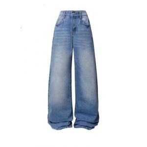Jean Enfant Garçon Pantalon Patte D'elephant Fille Denim Tears Tenue Rentree Scolaire De Sport Baggy Y2k Gabin Dame Jeanne en Verre Robe Ado Wide Leg Jeans Survetement 14 Ans (RichesXF, neuf)