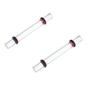 Lot de 2 rouleaux d'argile acrylique avec 8 anneaux en caoutchouc, rouleau en acrylique transparent massif pour modelage et sculpture, outils pour argile polym&egrave;re et DIY (SZHS Store, neuf)