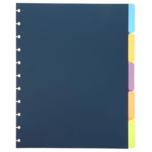 iplusmile Lot de 5 intercalaires pour classeurs A4: 28 &times; 23cm S&eacute;parateurs Multicolores pour Classeur PP Mat Intercalaire Amovible pour Accessoires Planner et Cahier Spirale (Cosy & U, neuf)