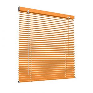 Victoria M. Store vénitien en Aluminium pour fenêtres et Portes - sans pré-perçage, Clips de Serrage Inclus - 70 x 130 cm Bois Clair (Jalousiescout Shop, neuf)
