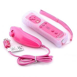 mini kitty 2 en 1 Manette Plus Et Nunchunk pour Nintendo wii- Rose (Satkit Electronica S.L, neuf)