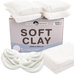 Original Stationery Argile Molle, Pâte à Modeler pour Slime, Slime Magic avec Soft Clay pour Faire du Slime au Beurre, Cadeau pour Enfants, 600 Grams (Juvo +, neuf)