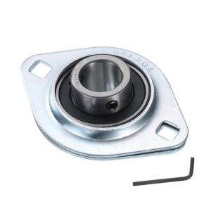 QUARKZMAN Palier &agrave; Semelle Sbpfl204-12 Roulements &agrave; Billes de 3/4" d'Al&eacute;sage Unit&eacute;s de Palier en Acier Logement de Palier Mont&eacute; &agrave; Bride Avec Cl&eacute; (QUARKZMAN, neuf)