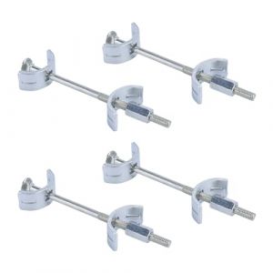 4 pcs Raccords de Plan de Travail,Vis Assemblage Plan de Travail,100 mm Connecteur de Plan de Travail,Raccord Plan de Travail,Jonction plan de travail,Pour assemblage fixation et fixation (ISUJ1JUSI, neuf)