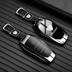 QYPLKJHG Coque de Cl&eacute; de Voiture pour Peugeot 308 GTI 2015-2025, Housse de Protection Coque Cl&eacute; avec Porte-Cl&eacute;s Coque Bo&icirc;tier Clef de Telecommande TPU &Eacute;tui de Cl&eacute; Carte Auto Accessoires,A-Black 2 (haomengxiangbanbaihuodian, neuf)