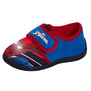 Marvel Spiderman Chaussons lumineux pour garçon avec semelle antidérapante et LED clignotante, bleu, 27 EU (Lora Dora, neuf)