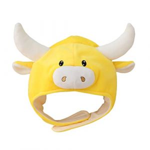 SOIMISS 1 Pc chapeau tête de taureau mignonette migneaux accessoires photo tendeuse ornements casque déguisement enfant adorable chapeau d'habillage accessoire photo drôle Peluche Yellow (Star-wish, neuf)