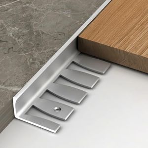 Raouoae Profilé De Protection De Bord Pliable En Aluminium L, 135cm (lot De 2) Pour Carrelage De Cuisine Et Mural - Finition Anodisée, Idéal Pour Rénovation Et DIY(Silver,H:12.5MM) (Raouoae Hardware（品牌已注册，跟卖零容忍，必投诉）, neuf)