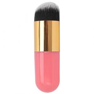 Pinceau de maquillage professionnel pour fond de teint, m&eacute;lange de liquide, blush, poudre, application rapide, poils doux, portable, adapt&eacute; aux voyages, pour femmes et (Or rose) (Iueburu, neuf)