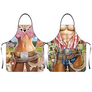 KASESSS 2 Pi&egrave;ces Tablier Cuisine Homme Humour, Tablier Humoristique &Eacute;tanche, TablieR Homme Humour Cuisine Gag Cadeau, Tabliers Rigolo pour Hommes Femmes Id&eacute;al pour La P&acirc;tisserie Poterie et Grillades (KASESSS, neuf)