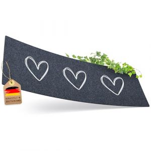 ElbFuchs&reg; Paillasson int&eacute;rieur entr&eacute;e 120x40 cm avec c&oelig;urs | Lavable en Machine, antid&eacute;rapant, Absorbant, adapt&eacute; sous Porte et Usage ext&eacute;rieur (ElbFuchs, neuf)