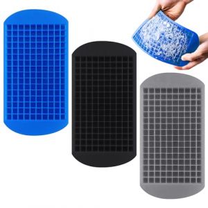 Lot de 3 petits bacs &agrave; gla&ccedil;ons, mini bacs &agrave; gla&ccedil;ons, bac &agrave; gla&ccedil;ons en silicone, bac &agrave; gla&ccedil;ons, petite machine &agrave; gla&ccedil;ons, moule &agrave; gla&ccedil;ons (SEAMUS OWENS, neuf)