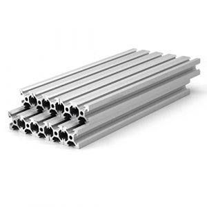 Imetrx profil en aluminium 20x20 1500mm argent (10pcs / pack) v fente profil en aluminium imprimante 3D, machine de gravure CNC et laser standard européen (iMetrx, neuf)