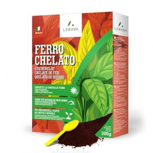 LERAVA® - chelate de fer - Anti-Jaunissement [Agriculture Biologique] - 2x200g - Effet Vert Rapide - Idéal pour Jaunissements Foliés, Toutes Cultures, Pot ou Terre - Ravive la Verdeur - Anti Chlorose (Agricenter Spitaler, neuf)