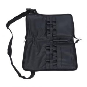 Porte-pochette de Ceinture pour Pinceaux de Maquillage, étui Portable pour Pinceaux avec 23 Poches, Sangle de Ceinture Réglable, pour Maquilleuse, Esthéticienne, Matériau PU, (Canyitar, neuf)