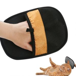 Gants de d&eacute;m&ecirc;lage pour animaux de compagnie &ndash; Extracteur statique, outil pour poils | Mitaines douces pour design de lani&egrave;re, kit d'accessoires de toilettage pour draps, planches &agrave; griffer, lits (yireonc, neuf)