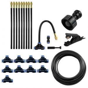 Lwuey Syst&egrave;me D'irrigation Jardin - Kit Arrosage Automatique 360&deg; Rotatif,Irrigation Hors Sol pour Jardin Pelouse Plantes L&eacute;gumes Fleurs Cour Pastorale (Liwuwer, neuf)