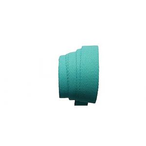 Ruban SANGLE Tressé TURQUOISE 23 mm - AU MÈTRE (turquoise, 23 mm) (ILC MERCERIE PARADIS, neuf)
