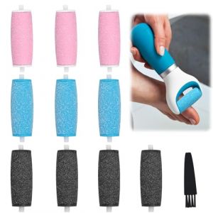 10 Pièces Rouleaux de Remplacement Rape Pieds pour Velvet Smooth, Recharge pour Pierre Ponce Rapeuse Electrique, pour Pedicure Râpe Pied électrique (CARANNAC LTD, neuf)