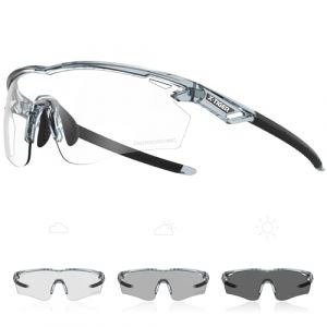 X-TIGER Lunettes de Cyclisme Photochromiques pour Homme Femme Cadre en TR90 Transparente Parfaites pour Vélo VTT et Running Sport (yueshangsports, neuf)