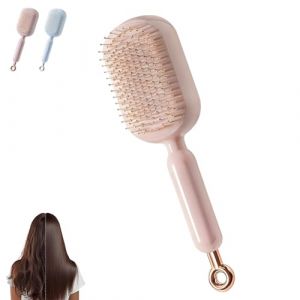 Baomaeyea Peigne de massage &agrave; coussin r&eacute;tractable, coussin auto-nettoyant, antistatique, peigne &agrave; coussin d'air pour tous les types de cheveux pour la maison, les voyages, le bureau, l'&eacute;cole, massage (Baomaeyea, neuf)