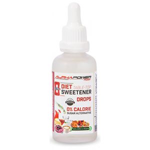 ALPHAPOWER FOOD, Édulcorant liquide, sucralose pure I gouttes 1x50ml I sans calories - substitut de sucre, Diet Sweetener (ALPHAPOWER FOOD, neuf)