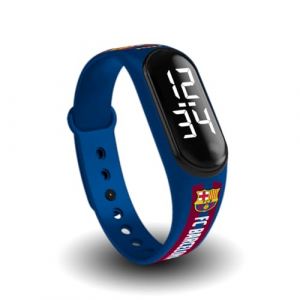 Montre numérique avec Bracelet Officiel du FC Barcelone, FIT & Fun - Montre de Sport étanche avec Calendrier - Design Officiel du FC Barcelone. (FIT AND FUN, neuf)