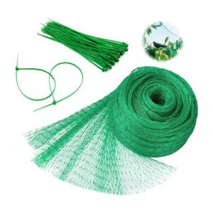 YZROHYI Filet Anti Oiseaux Potager 4x15 M,Filet Anti Pigeon avec 50 Serre Cables,Filet Voliere Oiseaux Exterieur,Poule Protection Poulailler,Protection Oiseaux Petite Maille (Jonasvivi Kft., neuf)