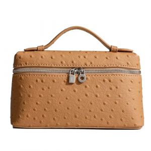 Rejolly Sac à bandoulière pour femme, petite pochette en cuir avec poignée sur le dessus, sac à main de créateur, sac à main silencieux, luxueux et tendance, Marron autruche (diyihuotao, neuf)