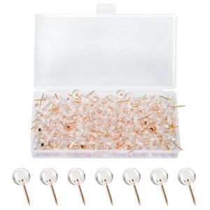 Punaise Murale Transparente Zhtulck, Paquet de 100, Acier Inoxydable et Plastique Durable, Parfaite pour Tableau d'affichage et Murs Doux (Zhtulck, neuf)