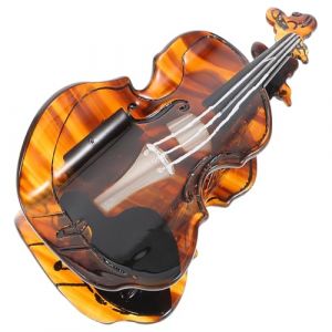 Angoily Pince &agrave; Cheveux en Ac&eacute;tate Style Violoncelle Griffe Large Antid&eacute;rapante pour Cheveux &Eacute;pais Fins et Boucl&eacute;s Accessoire Coiffure Musicale pour Femmes Maintien Arri&egrave;re T&ecirc;te Clip (Ceoning, neuf)