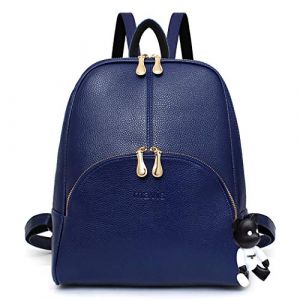 DEERWORD Femme Sac a Dos Sacs à Main Portés Bandouliere Feminin Ados Original PU Cuir 5035 1pc Ensemble Bleu (WUJUNWEI LTD, neuf)